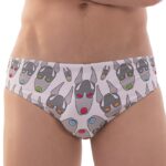 swim brief fetish dog blanc