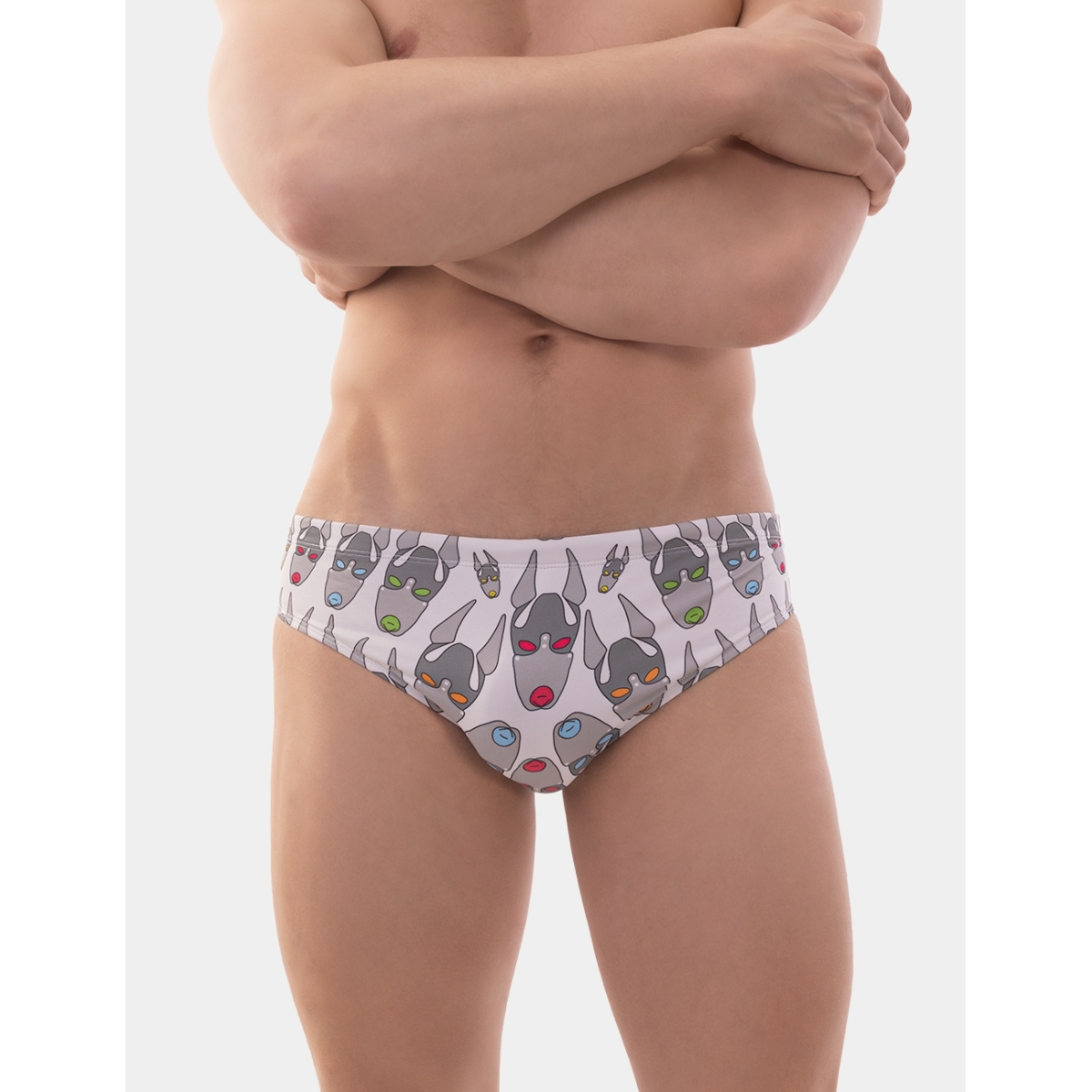 swim brief fetish dog blanc 3
