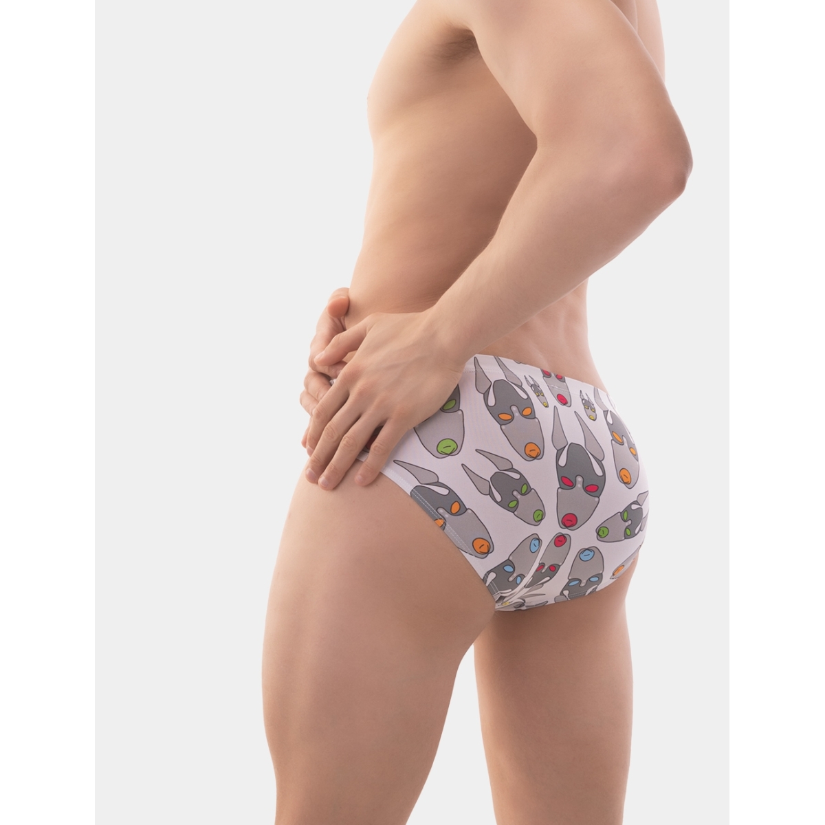 swim brief fetish dog blanc 4