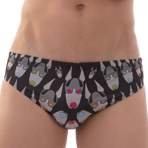 swim brief fetish dog noir