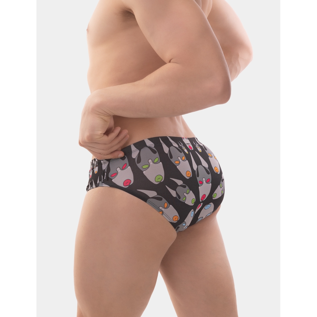 swim brief fetish dog noir 5