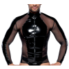 t shirt sexy vinyl up noir