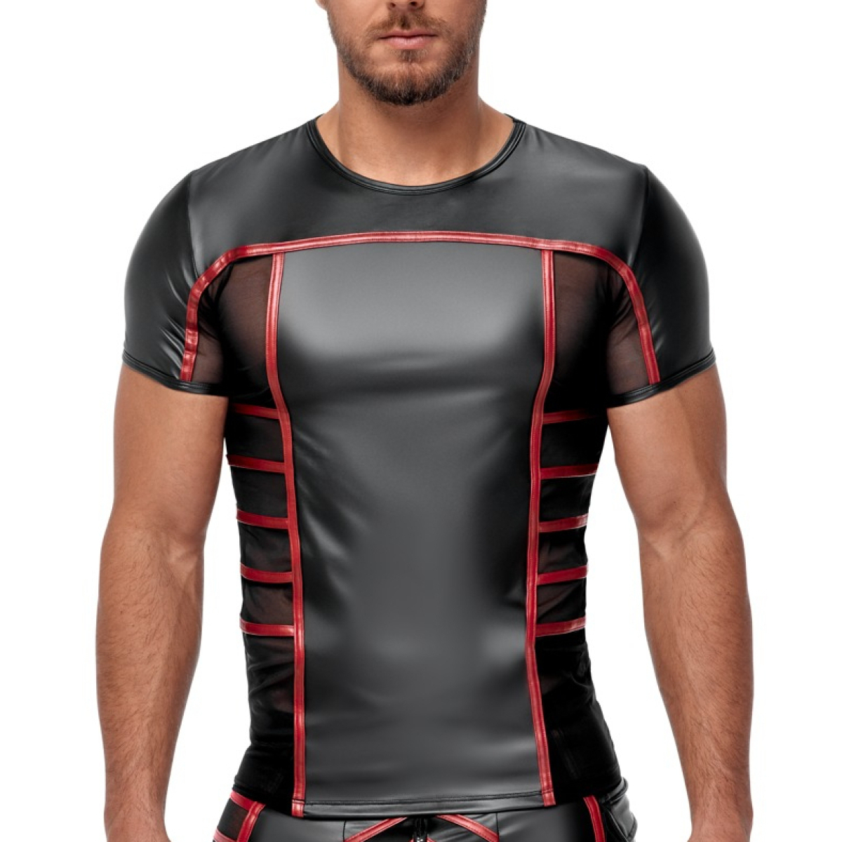 t shirt top ormeto noir rouge