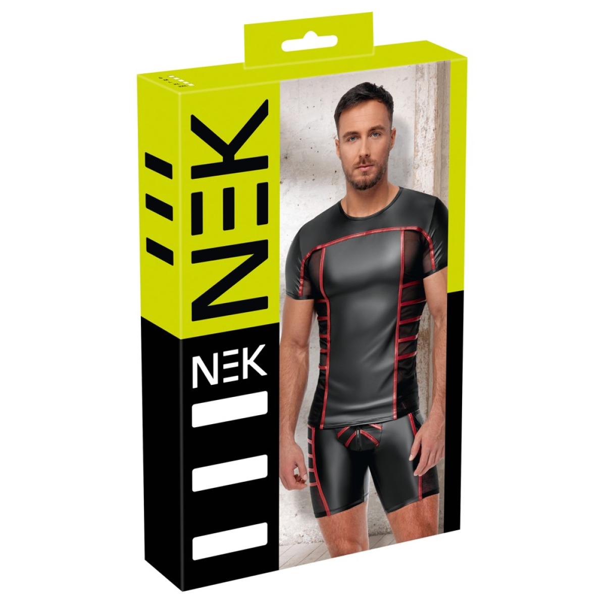 t shirt top ormeto noir rouge 2