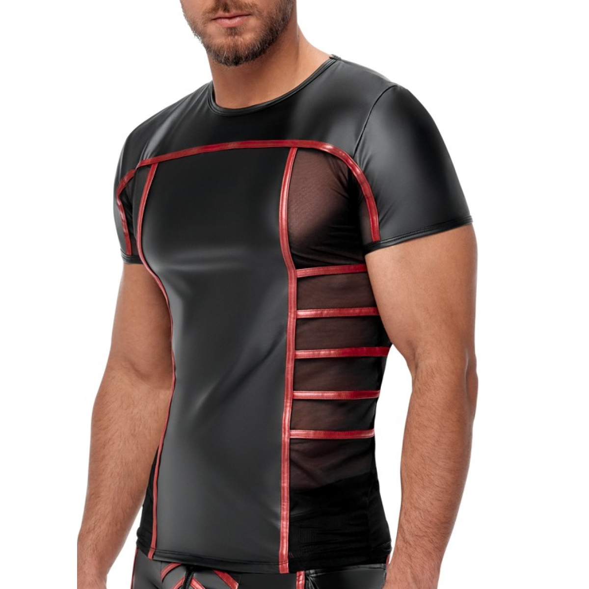 t shirt top ormeto noir rouge 3