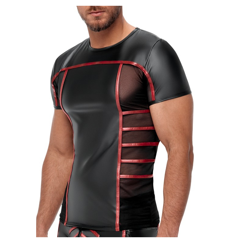 t shirt top ormeto noir rouge 3