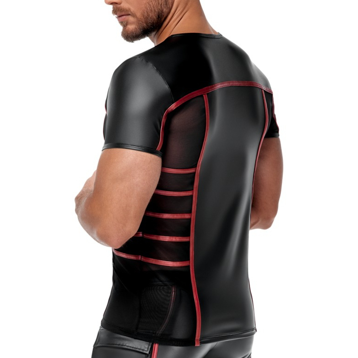 t shirt top ormeto noir rouge 4