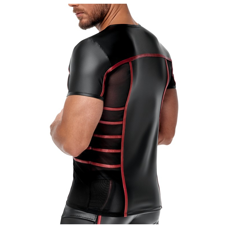 t shirt top ormeto noir rouge 4