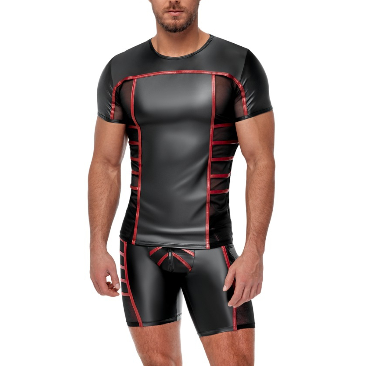 t shirt top ormeto noir rouge 5