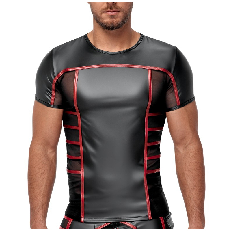 t shirt top ormeto noir rouge