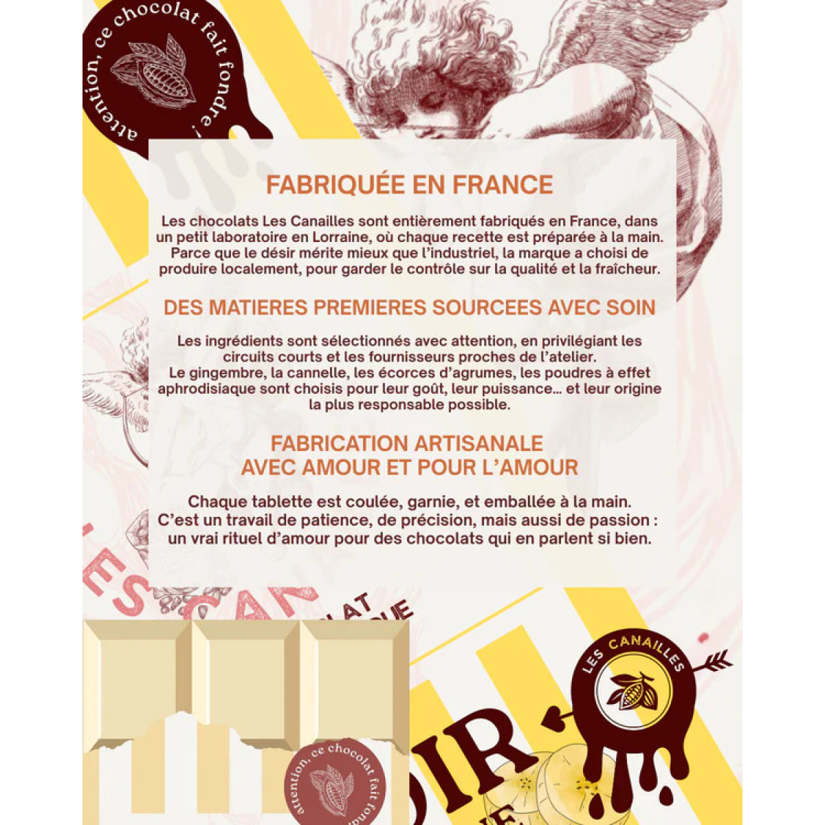 tablette de chocolat aphrodisiaque blanc 100 g 2