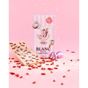 tablette de chocolat aphrodisiaque blanc coco baie de giji 100g scaled