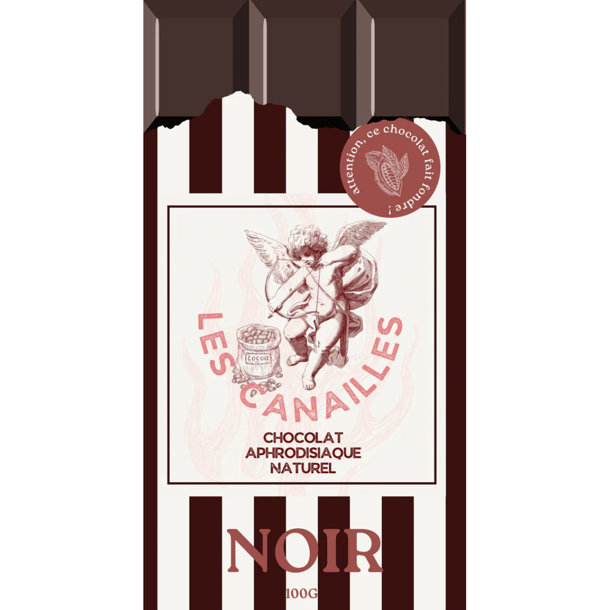 tablette de chocolat aphrodisiaque noir 100g 1