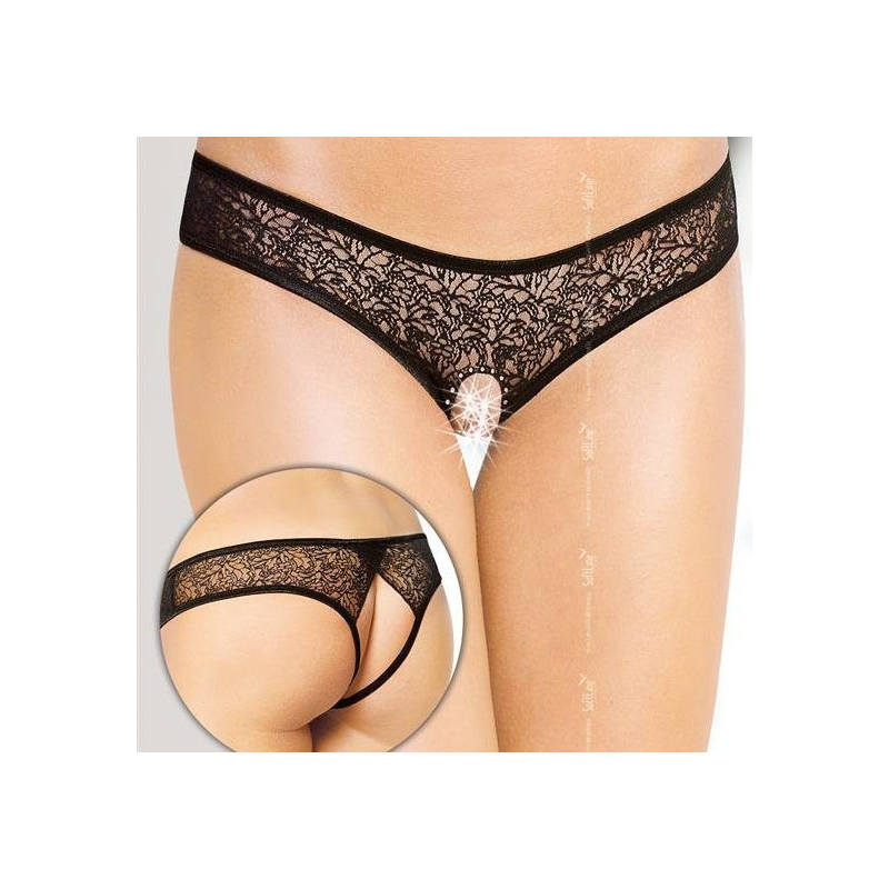 tanga ouvert rosita noir