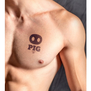 tatouage ephemere mrb pig 10 x 10cm