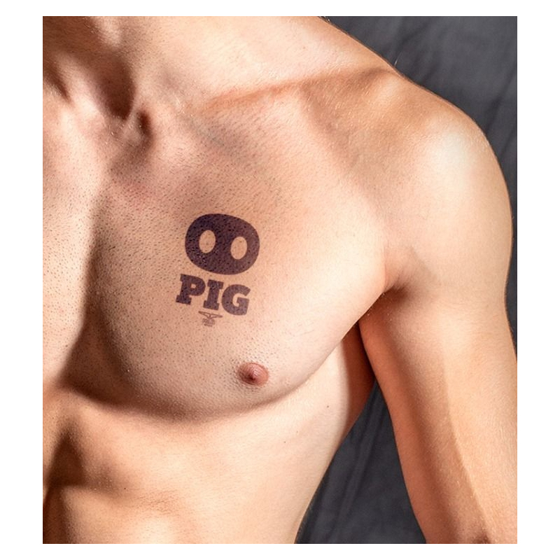 tatouage ephemere mrb pig 10 x 10cm