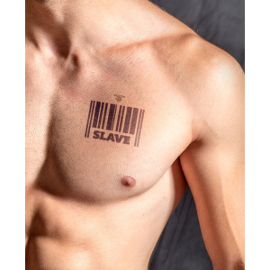 tatouage ephemere mrb slave 10 x 10cm