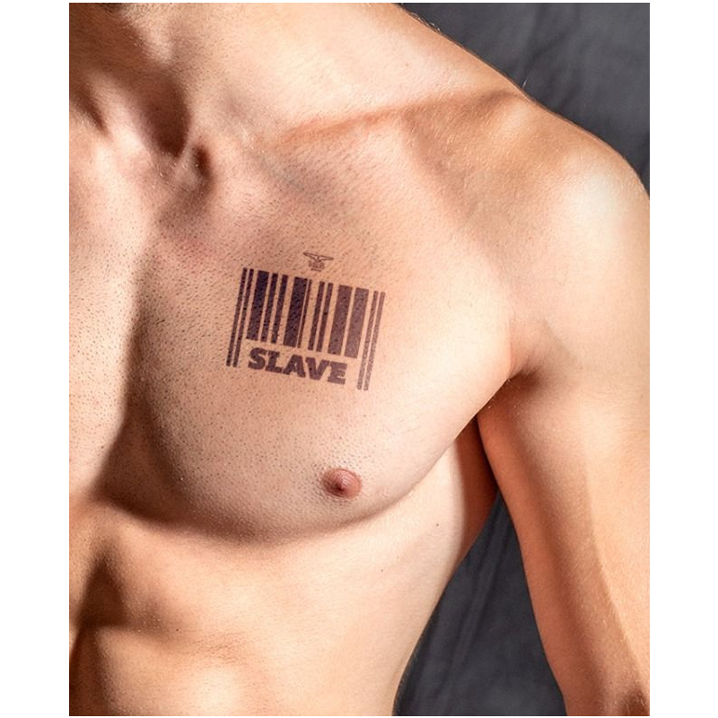 tatouage ephemere mrb slave 10 x 10cm