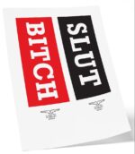 tatouage ephemere mrb slut bitch 15 x 5cm 1