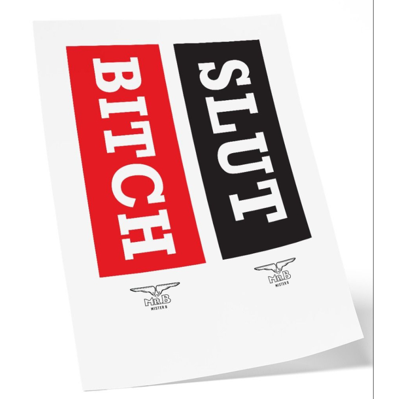 tatouage ephemere mrb slut bitch 15 x 5cm 1