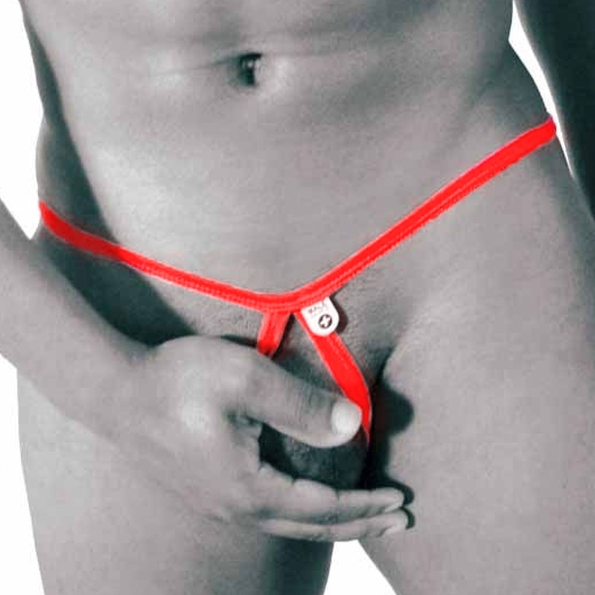 tear drop thong red