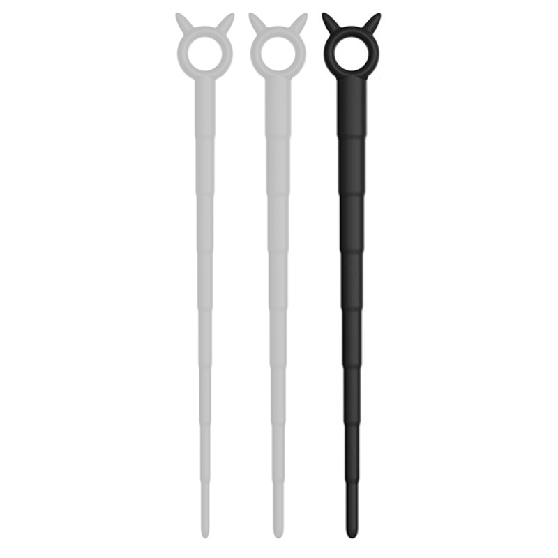 tige d uretre en silicone diablo l 25 cm diametre 7 a 14mm