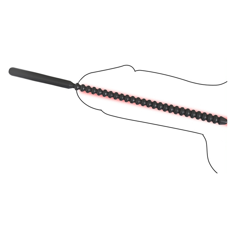 tige uretre silicone thread l 17cm diametre 9mm 2