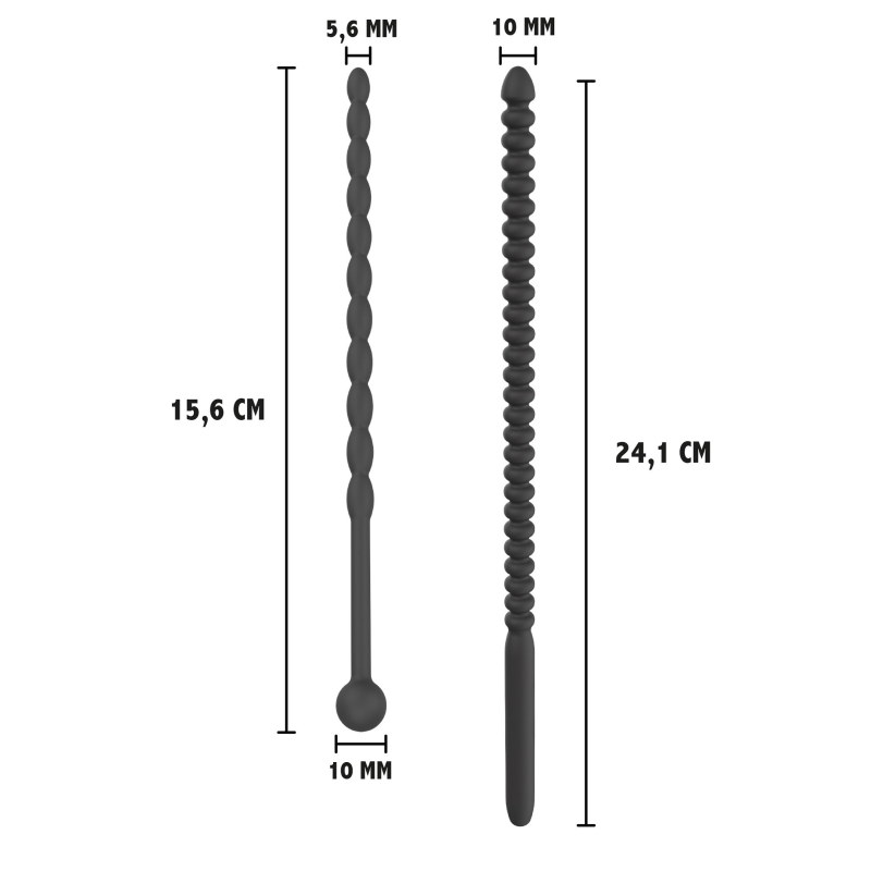 tiges d uretre ribbed dilators silicone 4