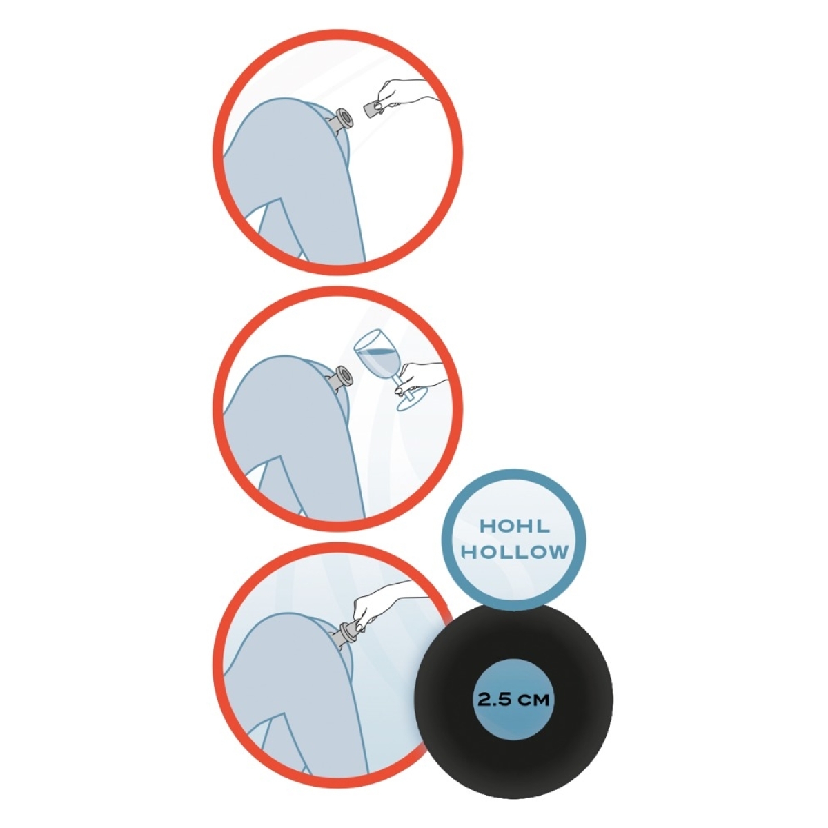 tunnel avec bouchon anal lust 9 x 5 cm 4