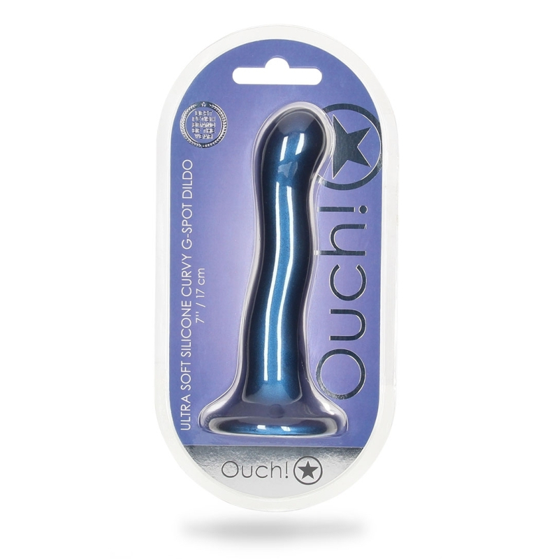 ultra soft silicone curvy g spot dildo 7 17 cm 1