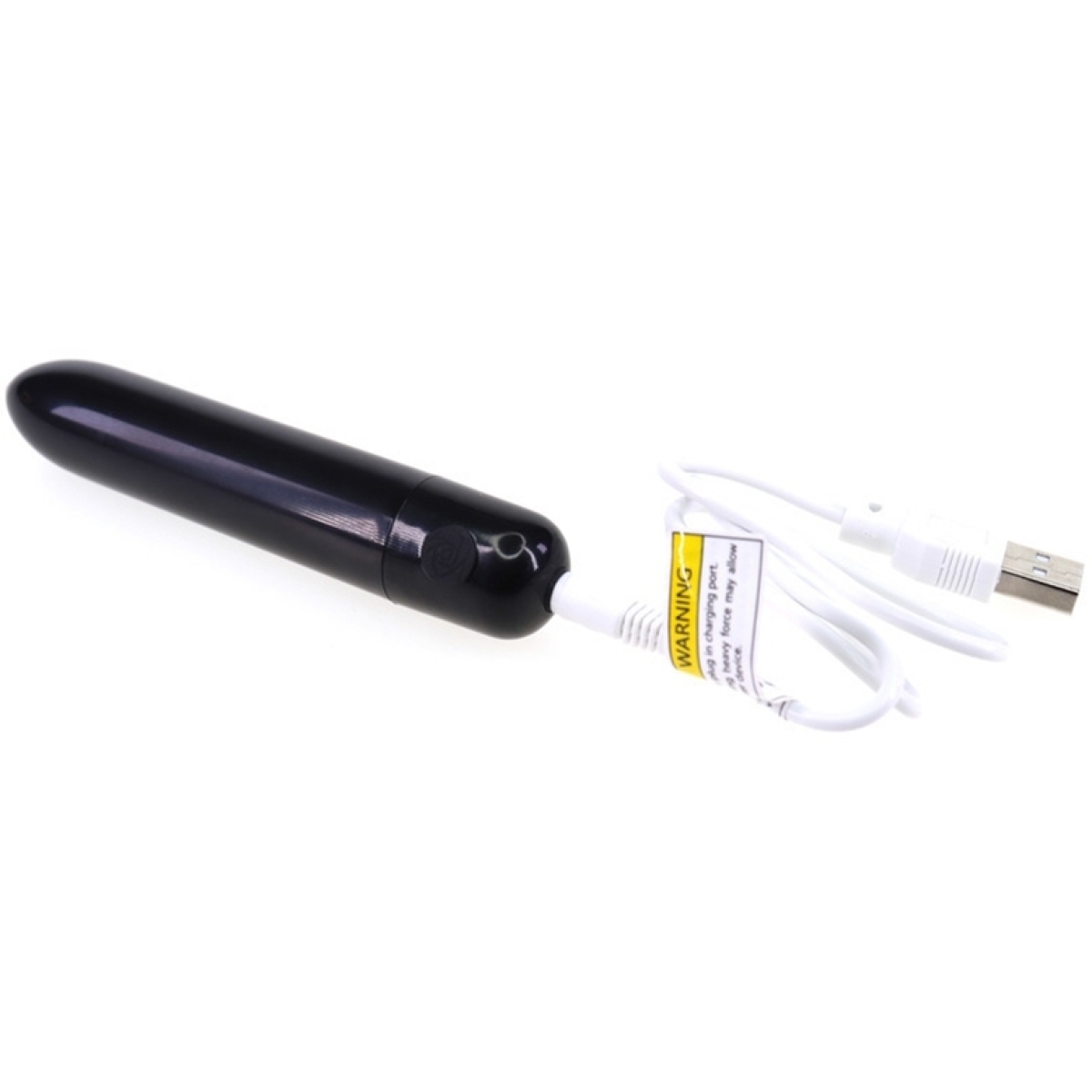 usb tip recharging vibrating bullet black 3