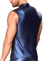 veste avec zip top eclino bleu metallise 1