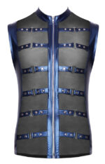 veste avec zip top eclino bleu metallise 6
