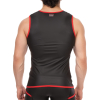 veste sans manche robin noir rouge 1