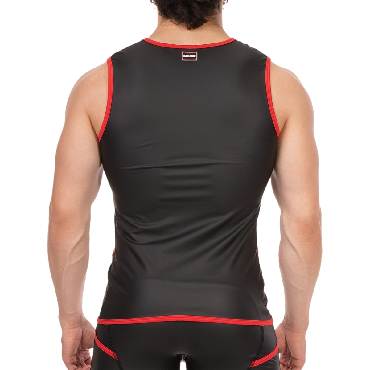 veste sans manche robin noir rouge 1
