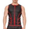 veste sans manche robin noir rouge