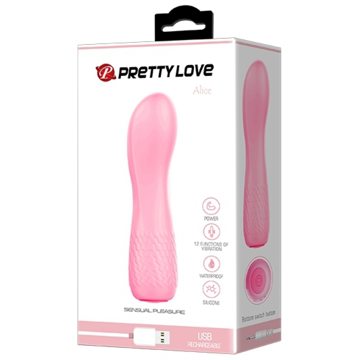 vibro alice curve 12 x 3 cm rose 1
