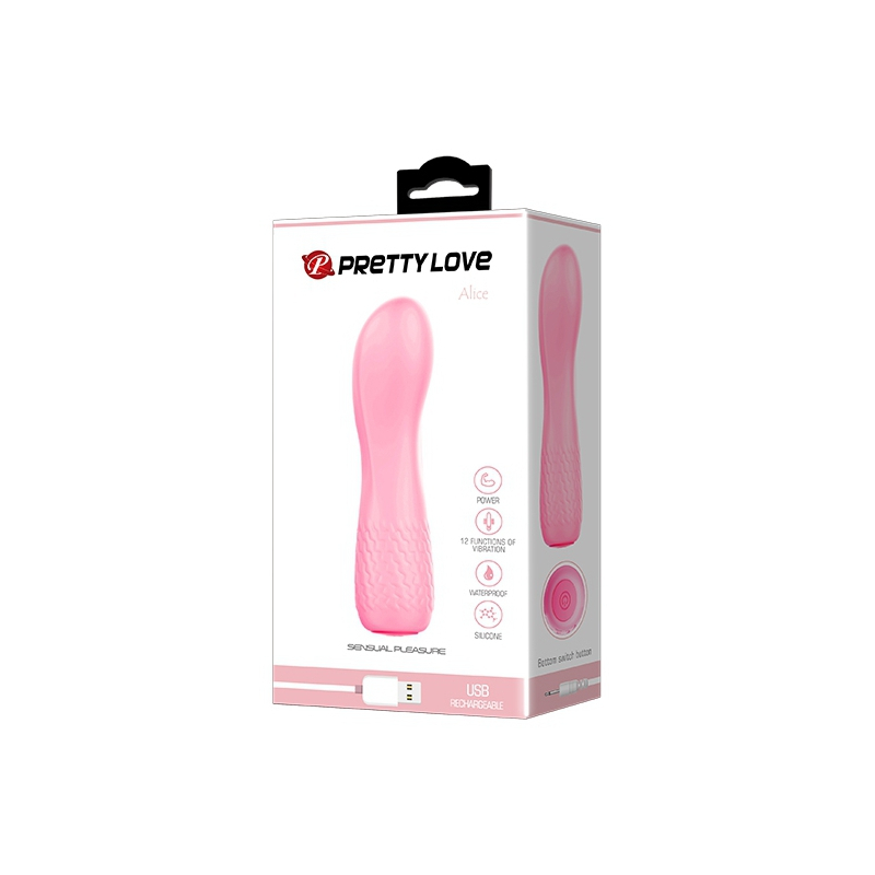 vibro alice curve 12 x 3 cm rose 1