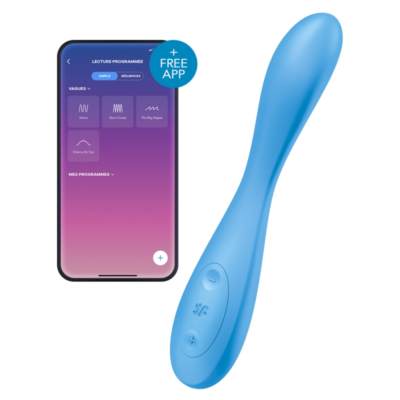 vibro connecte g spot flex 4 satisfyer 20cm bleu scaled