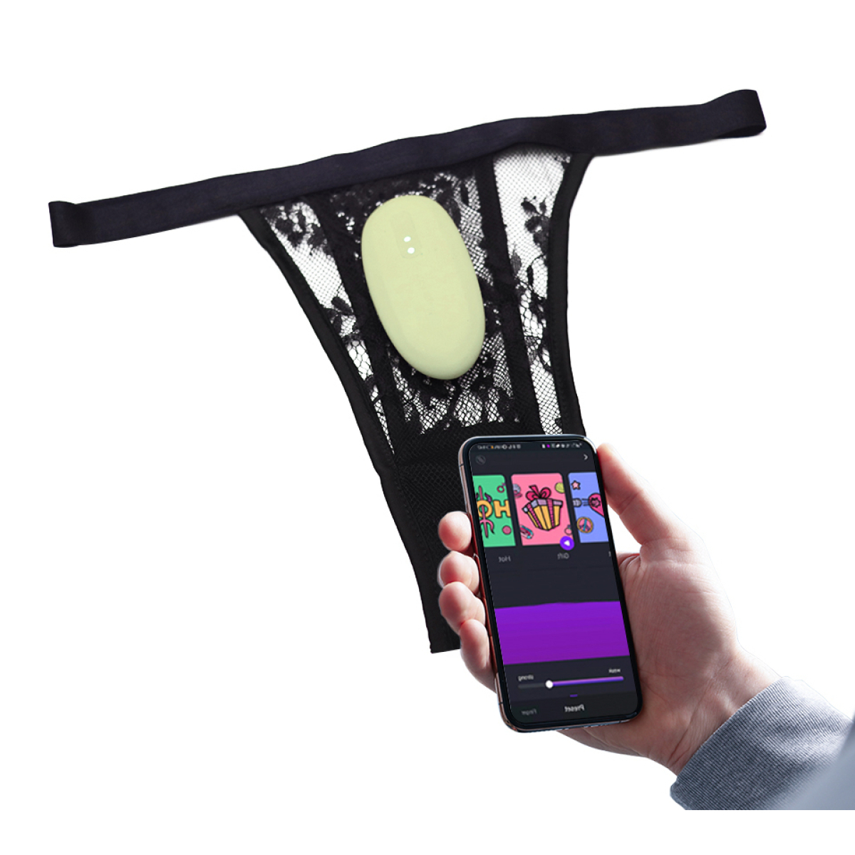 vibro de culotte connecte magic nyx vert 3