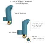 vibro de doigt touch me love to love bleu 3