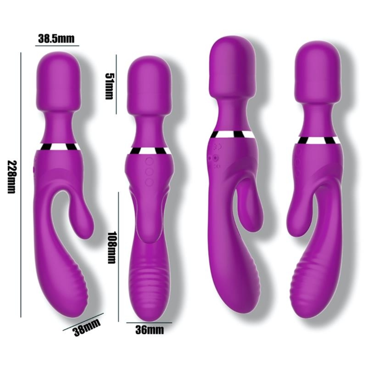 vibro et wand fifteen action violet 2