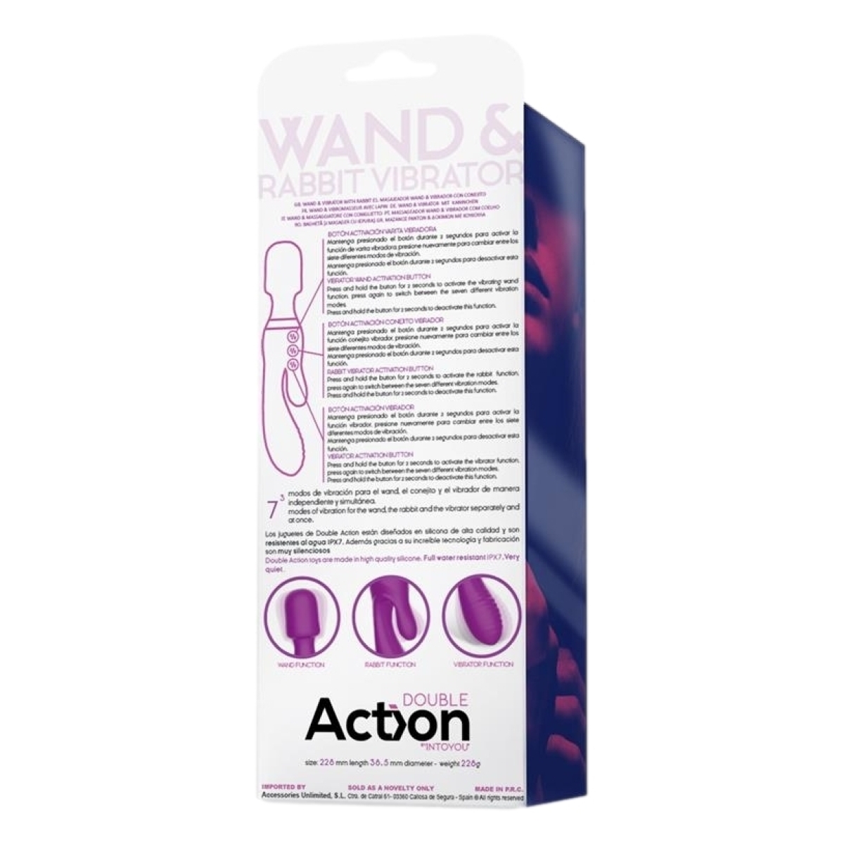 vibro et wand fifteen action violet 3