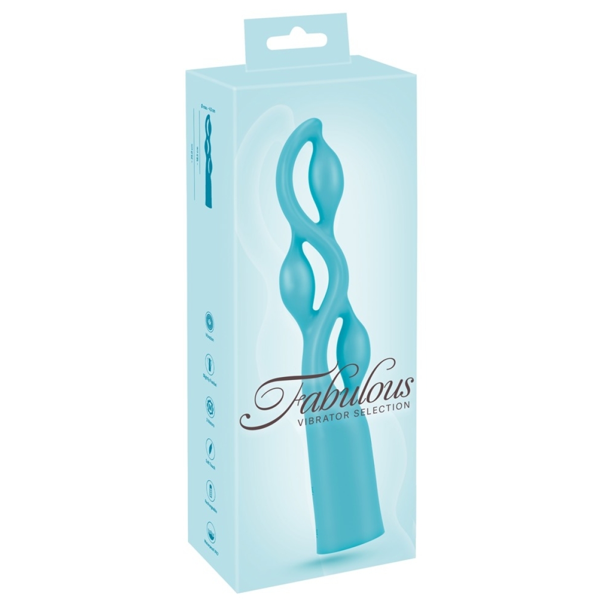 vibro fabulous 18 x 4cm turquoise 1