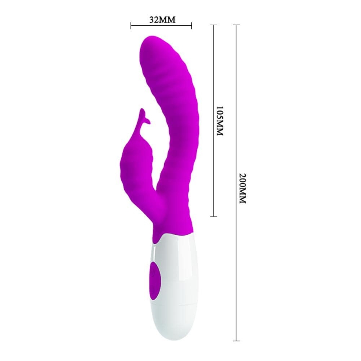vibro hyman pretty love 20 x 3cm violet 2