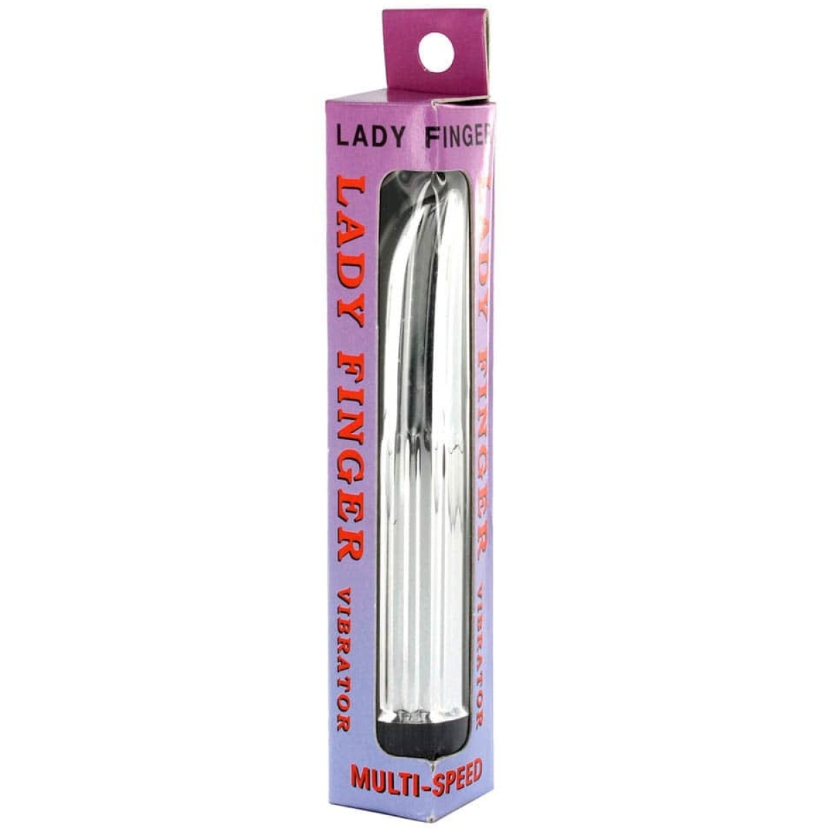 vibro lady finger 11 x 25cm argente 1