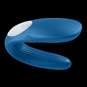 vibro partner whale 6 x 23 cm bleu scaled