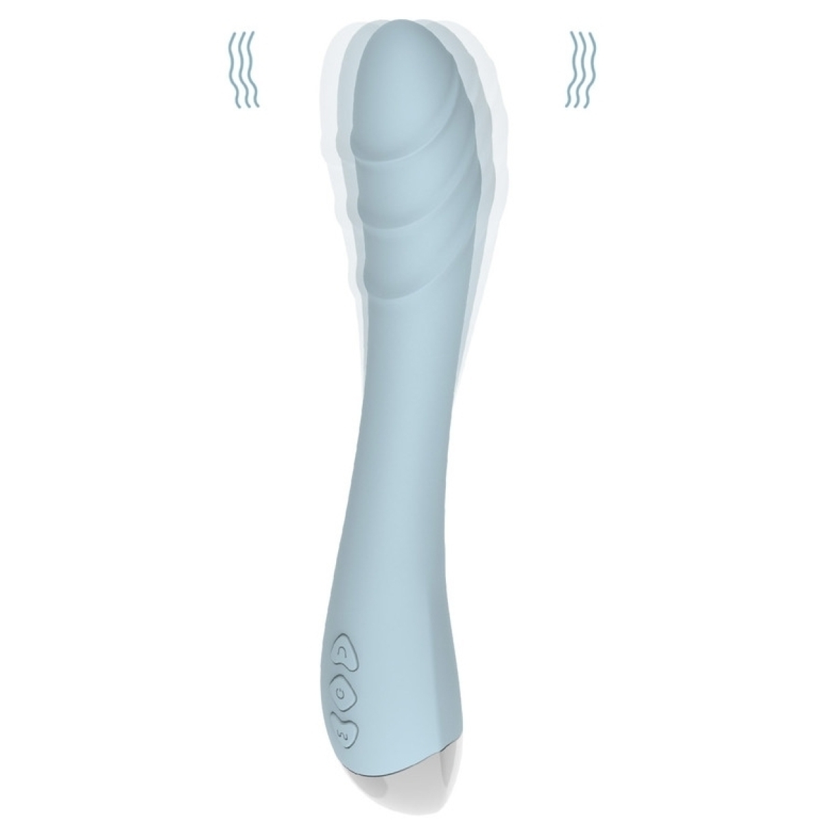 vibro point g fox lindo 14 x 3cm bleu 1