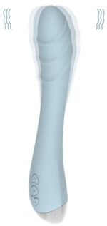 vibro point g fox lindo 14 x 3cm bleu 1