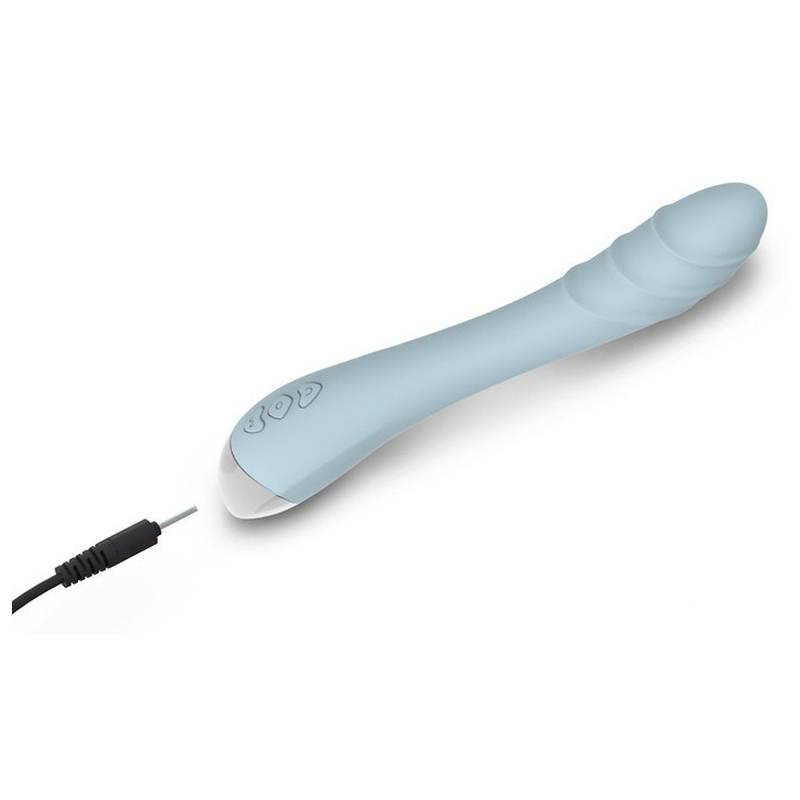 vibro point g fox lindo 14 x 3cm bleu 2